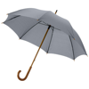 Jova 23'' umbrella with wooden shaft and handle in grey