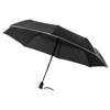 21'' 3-Section auto open/close umbrella in black-solid
