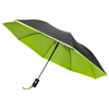 21'' Spark 2-section automatic umbrella in black-solid-and-green