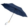 Birgit 21'' foldable windproof recycled PET umbrella in Navy