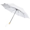 Birgit 21'' foldable windproof recycled PET umbrella in White