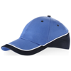Draw 6 panel cap in sky-blue-and-navy