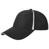 Momentum 6-panel cool fit sandwich cap in black-solid