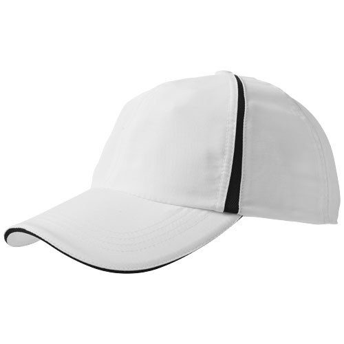 Momentum 6-panel cool fit sandwich cap in white-solid