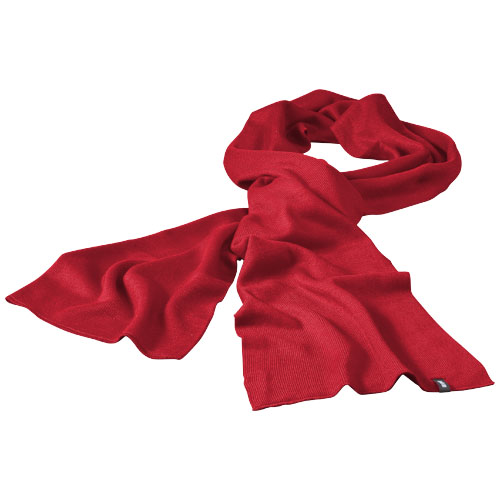 Mark scarf in red