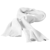 Broach scarf in white-solid