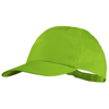 Basic 5-panel cotton cap in apple-green