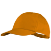 Basic 5-panel cotton cap in orange