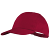 Basic 5-panel cotton cap in red