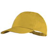 Basic 5-panel cotton cap in yellow