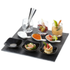 Culi 13-piece amuse bouche set in black-solid-and-white-solid