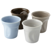 Milano 4-piece ceramic espresso cup set in multi-colou