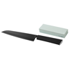 Element chef's knife and whetstone in black-solid