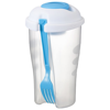 Shakey salad container set in transparent-blue