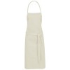 Reeva 100% cotton apron with tie-back closure in khaki