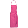 Reeva 100% cotton apron with tie-back closure in magenta