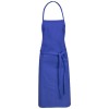 Reeva 100% cotton apron with tie-back closure in royal-blue