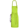 Zora apron with adjustable neck strap in lime