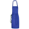 Zora apron with adjustable neck strap in royal-blue