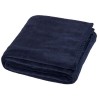 Bay extra soft coral fleece plaid blanket in Dark Blue