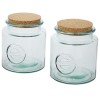 Aire 2-piece 1500 ml recycled glass container set in Transparent Clear