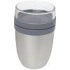 Ellipse insulated lunch pot in Silver