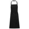 Orissa 200 g/m² GOTS organic cotton apron in Solid Black