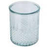 Estrel recycled glass tealight holder in Transparent Clear