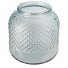 Estar recycled glass candle holder in Transparent Clear