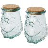 Airoel 2-piece recycled glass container set in Transparent Clear