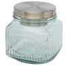 Lechug recycled glass salad pot in Transparent Clear