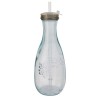 Polpa recycled glass bottle with straw in Transparent Clear
