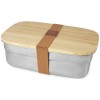 Tite stainless steel lunch box with bamboo lid in Natural