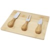 Ement bamboo cheese board and tools in Natural