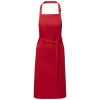 Andrea 240 g/m² apron with adjustable neck strap in Red