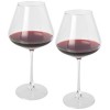 Rosso 2-piece wine glass set  in Transparent