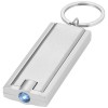 Castor LED keychain light in silver