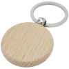 Giovanni beech wood round keychain in Natural