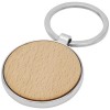 Moreno beech wood round keychain in Natural