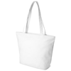 Panama Zippered Tote Bag in white-solid