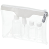 Munich Airline Approved Travel Bottle Set in transparent-and-white-solid