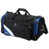 Wembley sports duffel bag in black-solid-and-blue
