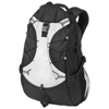 Hikers elastic bungee cord backpack in black-solid-and-white-solid