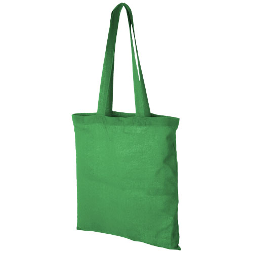 Carolina 100 g/m² cotton tote bag in bright-green