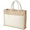 Mumbay cotton pocket jute tote bag 18L in Natural_natural