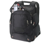 Proton 17'' checkpoint friendly laptop backpack in black-solid