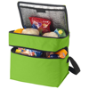 Oslo 2-zippered compartments cooler bag in apple-green