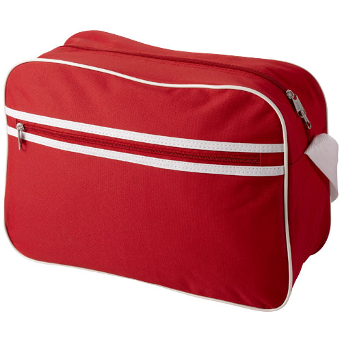 Sacramento 2-stripe messenger bag in red