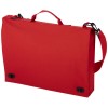 Santa Fe 2-buckle closure conference bag in red