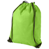 Evergreen non-woven drawstring backpack in apple-green